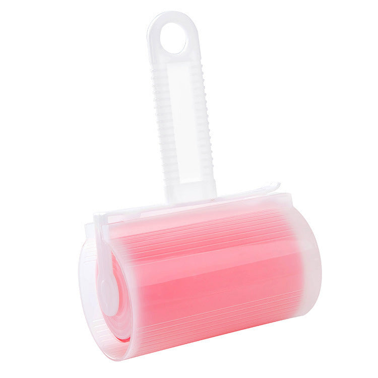 Washable roller sticky device with lid