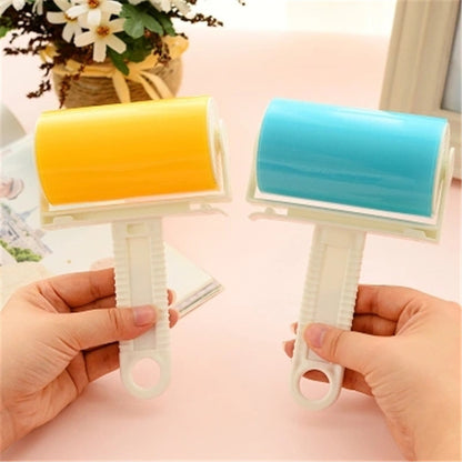Washable roller sticky device with lid