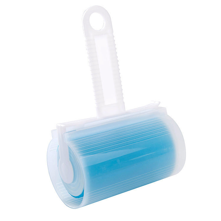 Washable roller sticky device with lid